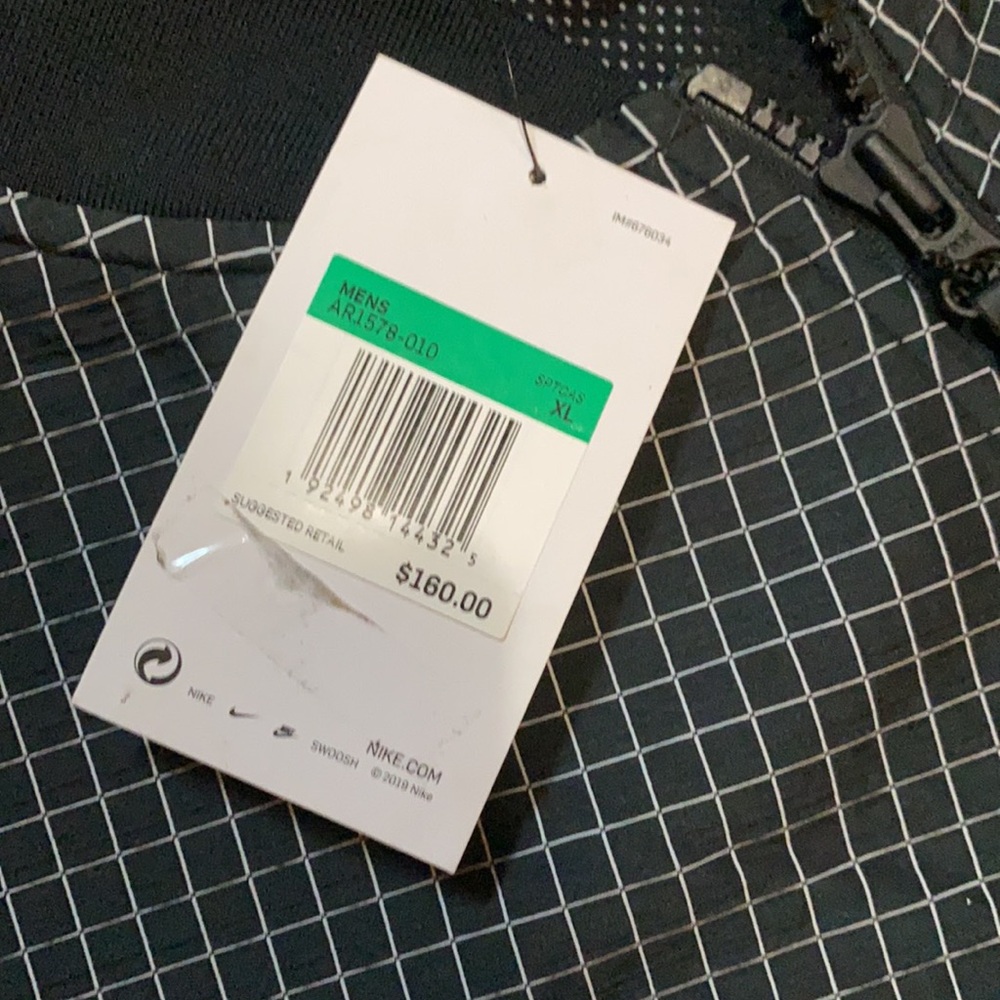 Nike Tech Pack Grid Print Zip Up Jacket - Picture 10 of 11